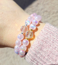 Load image into Gallery viewer, Pink Selenite w/ AB Disco Ball- Elena Michele