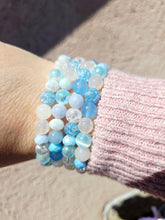 Load image into Gallery viewer, Blue Mixed Stones Beaded Bracelet - Elena Michele