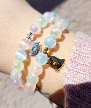 Load image into Gallery viewer, Pastel Rainbow Selenite Chick Charm Bracelet - Elena Michele