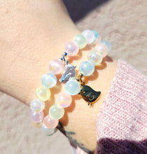 Load image into Gallery viewer, Pastel Rainbow Selenite Chick Charm Bracelet - Elena Michele