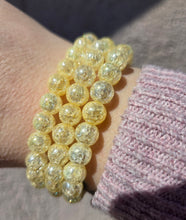 Load image into Gallery viewer, Yellow Crackle Beaded Bracelet - Elena Michele