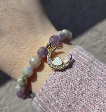 Load image into Gallery viewer, Mystic Light Amethyst Opal Moon- Elena Michele