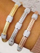 Load image into Gallery viewer, "Three Wishes" Italian Hook Cuff Bangle Bracelet