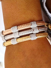 Load image into Gallery viewer, "Three Wishes" Italian Hook Cuff Bangle Bracelet