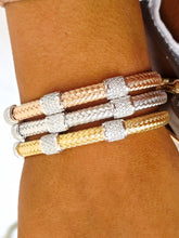 Load image into Gallery viewer, "Three Wishes" Italian Hook Cuff Bangle Bracelet