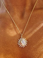 Load image into Gallery viewer, Sun and Moon Mother of Pearl Necklace