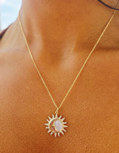 Load image into Gallery viewer, Sun and Moon Mother of Pearl Necklace