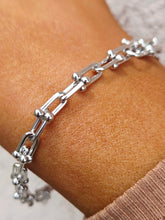 Load image into Gallery viewer, 7.25" U Link Bracelet - Sterling Silver