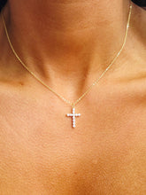 Load image into Gallery viewer, Everyday CZ Cross Necklace