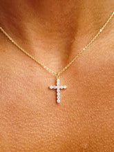 Load image into Gallery viewer, Everyday CZ Cross Necklace