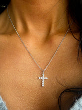 Load image into Gallery viewer, Everyday CZ Cross Necklace