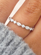 Load image into Gallery viewer, 14K GOLD &amp; MARQUISE DIAMOND RING - 14K White Gold