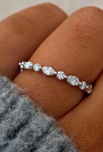 Load image into Gallery viewer, 14K GOLD &amp; MARQUISE DIAMOND RING - 14K White Gold