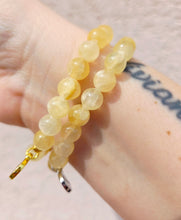 Load image into Gallery viewer, Crystal AB "Adrian" on Yellow Gypsum Beaded Bracelet - Stash