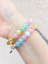 Load image into Gallery viewer, Crystal AB "Adrian" on Rainbow Selenite Beaded Bracelet - Stash
