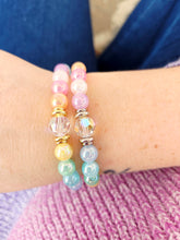 Load image into Gallery viewer, Crystal AB "Bella" on Rainbow Selenite Beaded Bracelet - Stash