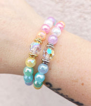 Load image into Gallery viewer, Crystal AB "Bella" on Rainbow Selenite Beaded Bracelet - Stash