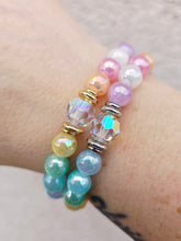 Load image into Gallery viewer, Crystal AB "Bella" on Rainbow Selenite Beaded Bracelet - Stash