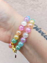 Load image into Gallery viewer, Crystal AB "Bella" on Rainbow Selenite Beaded Bracelet - Stash