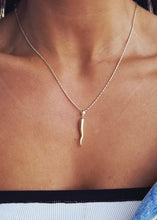 Load image into Gallery viewer, 14K Hollow Italian Horn Pendant
