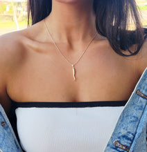 Load image into Gallery viewer, 14K Hollow Italian Horn Pendant