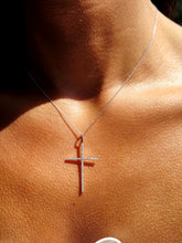 Load image into Gallery viewer, 1.5" Diamond Cross .40 Carat -14K White Gold