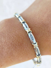 Load image into Gallery viewer, 10K Diamond Tennis X Bracelet - Estate