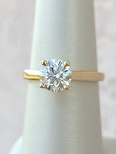 Load image into Gallery viewer, 1.25 Carat Round GIA Diamond Engagement Ring - 14K Yellow Gold