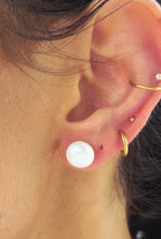 Load image into Gallery viewer, Pearl Stud Earrings - Sterling Silver