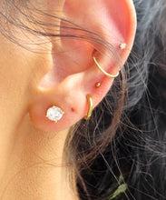 Load image into Gallery viewer, Gold Plated Sterling CZ Studs