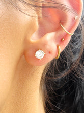 Load image into Gallery viewer, Gold Plated Sterling CZ Studs