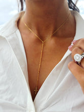 Load image into Gallery viewer, Beaded Chain with Hanging Cross Necklace