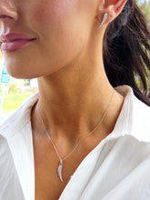 Load image into Gallery viewer, Diamond Angel Wing Pendant &amp; Chain - 14K White Gold