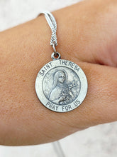Load image into Gallery viewer, Saint Theresa Medium Necklace - Sterling Silver