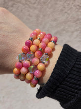 Load image into Gallery viewer, Crystal AB "Stella" on Lemonade Flower Jade Beaded Bracelet - Stash