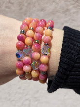 Load image into Gallery viewer, Crystal AB "Stella" on Lemonade Flower Jade Beaded Bracelet - Stash