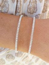 Load image into Gallery viewer, Flex Fancy Bangle Bracelet with Rhinestones