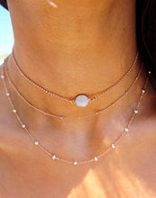 Load image into Gallery viewer, Gemstone Choker - Rainbow Moonstone
