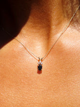 Load image into Gallery viewer, Sapphire and Diamond Estate Pendant Necklace - 14K Gold
