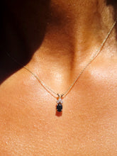Load image into Gallery viewer, Sapphire and Diamond Estate Pendant Necklace - 14K Gold