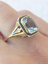 Load image into Gallery viewer, Lemon Quartz Gold Ring - 14K Yellow Gold - Estate