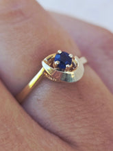 Load image into Gallery viewer, Sapphire Ring - 14K Yellow Gold - Estate Piece