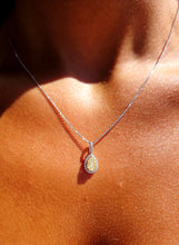 Load image into Gallery viewer, Yellow Diamond Necklace - 14k White Gold