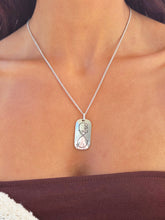 Load image into Gallery viewer, Infinity Love Tag Necklace - Sterling Silver