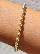 Load image into Gallery viewer, Disco Diamond Cut Ball Bracelet- 14K Yellow Gold