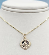 Load image into Gallery viewer, 12 mm Miraculous Medal - 14K Yellow Gold