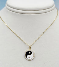 Load image into Gallery viewer, Yin Yang Necklace - Gold Plated Sterling Silver
