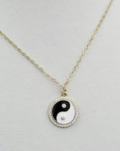 Load image into Gallery viewer, Yin Yang Necklace - Gold Plated Sterling Silver