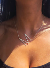 Load image into Gallery viewer, “M” Initial Silver Plated Necklace