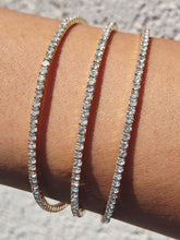 Load image into Gallery viewer, Triple Flex Bangle Bracelet with Rhinestones